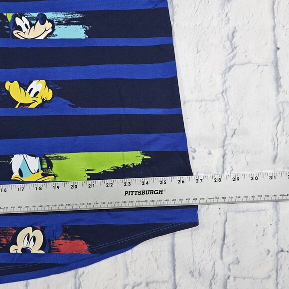 Disney Parks ADULT SIZE 2X 2020 Dated Tank Top Mickey Donald Pluto Goofy Blue - Picture 3 of 9